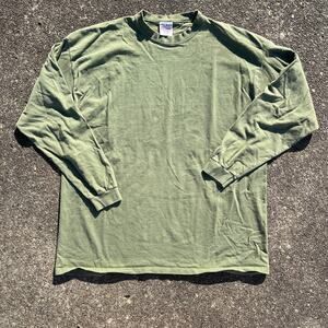 Vintage Army Green Pluma Lomg Sleeve Tshirt Size XXL
